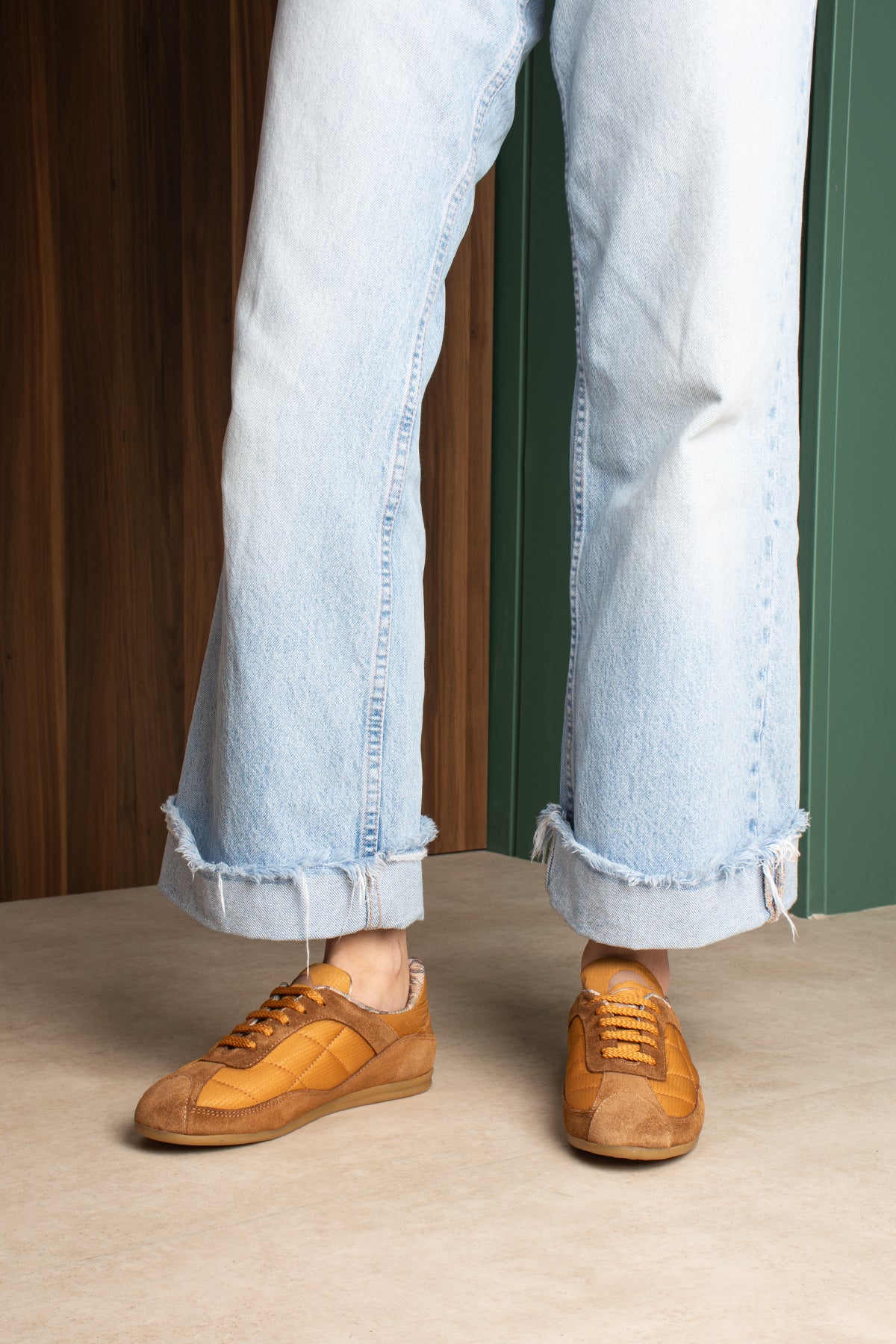 Flufie Hardal Süet Detaylı Retro Sneaker | Günlük Spor Ayakkabı