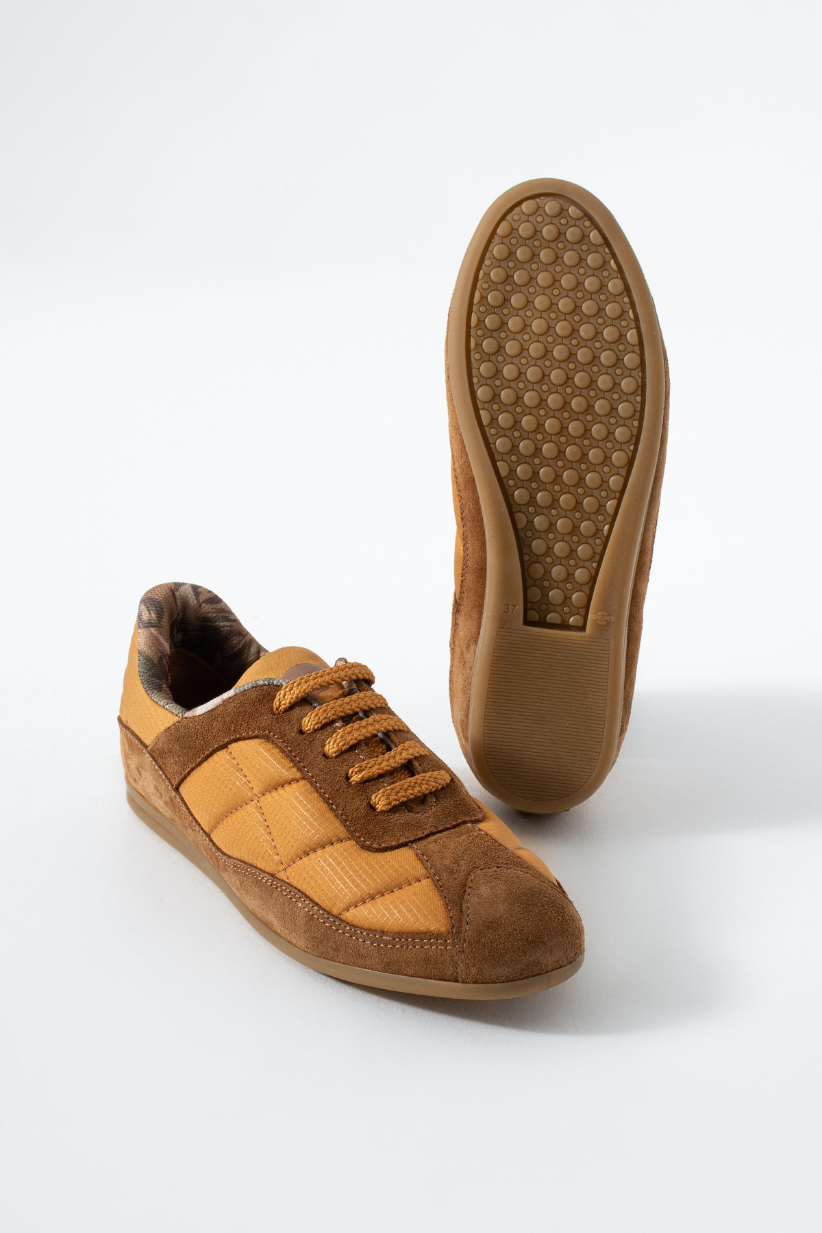 Flufie Hardal Süet Detaylı Retro Sneaker | Günlük Spor Ayakkabı