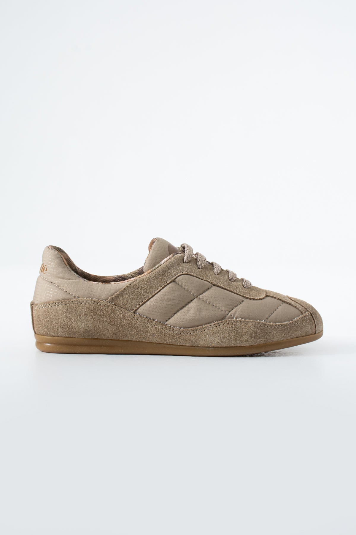 Flufie Bej Süet Detaylı Retro Sneaker | Günlük Spor Ayakkabı
