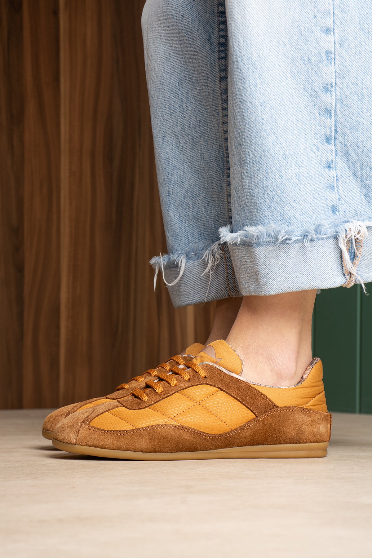 Flufie Hardal Süet Detaylı Retro Sneaker | Günlük Spor Ayakkabı